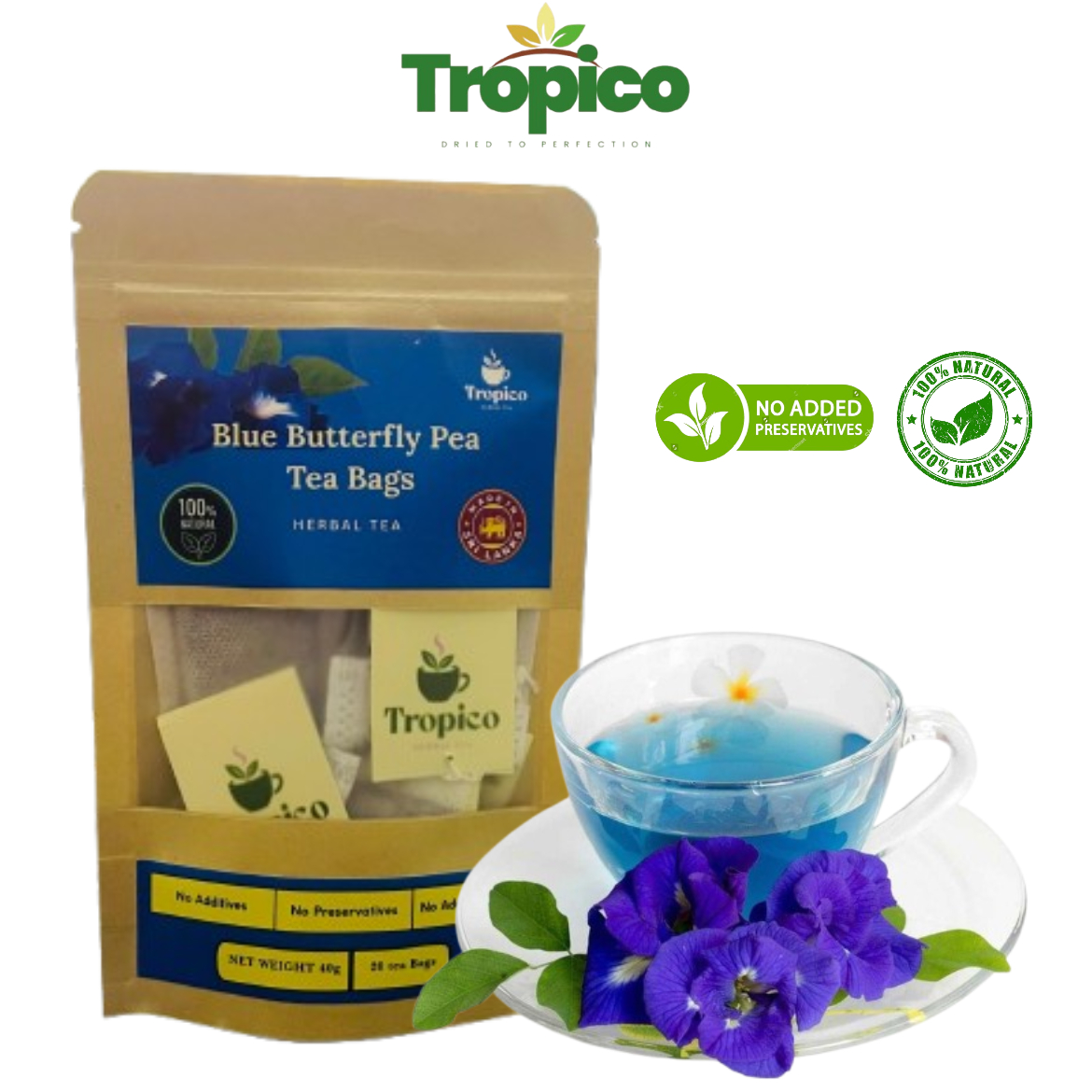 Blue Butterfly Pea Flower Tea