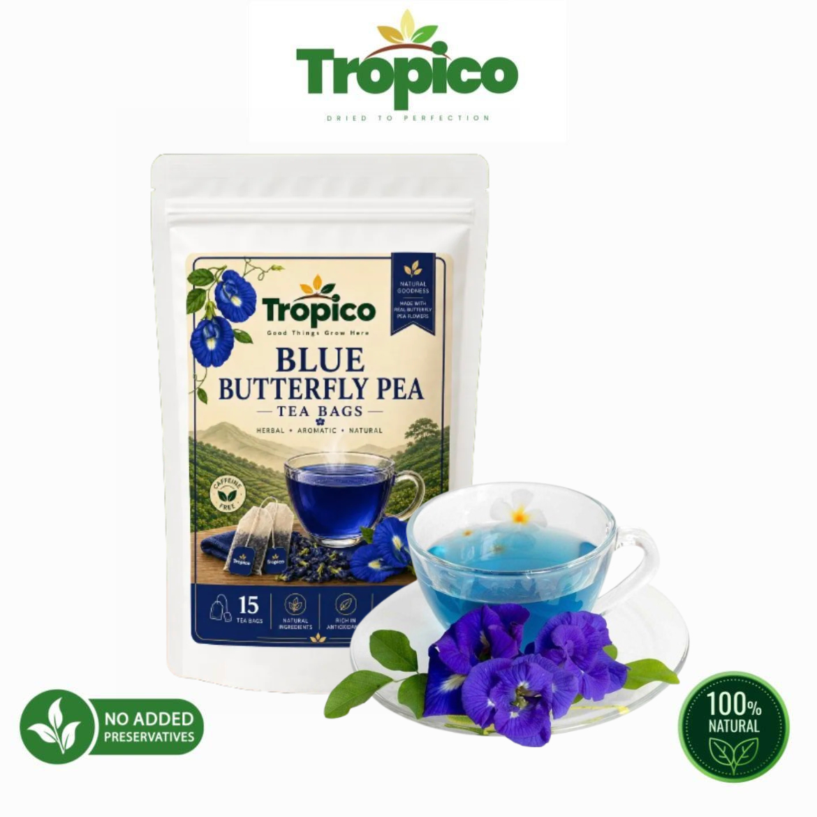 Blue Butterfly Pea Flower Tea